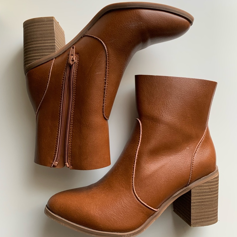 Target A New Day Heeled Leather Boots
